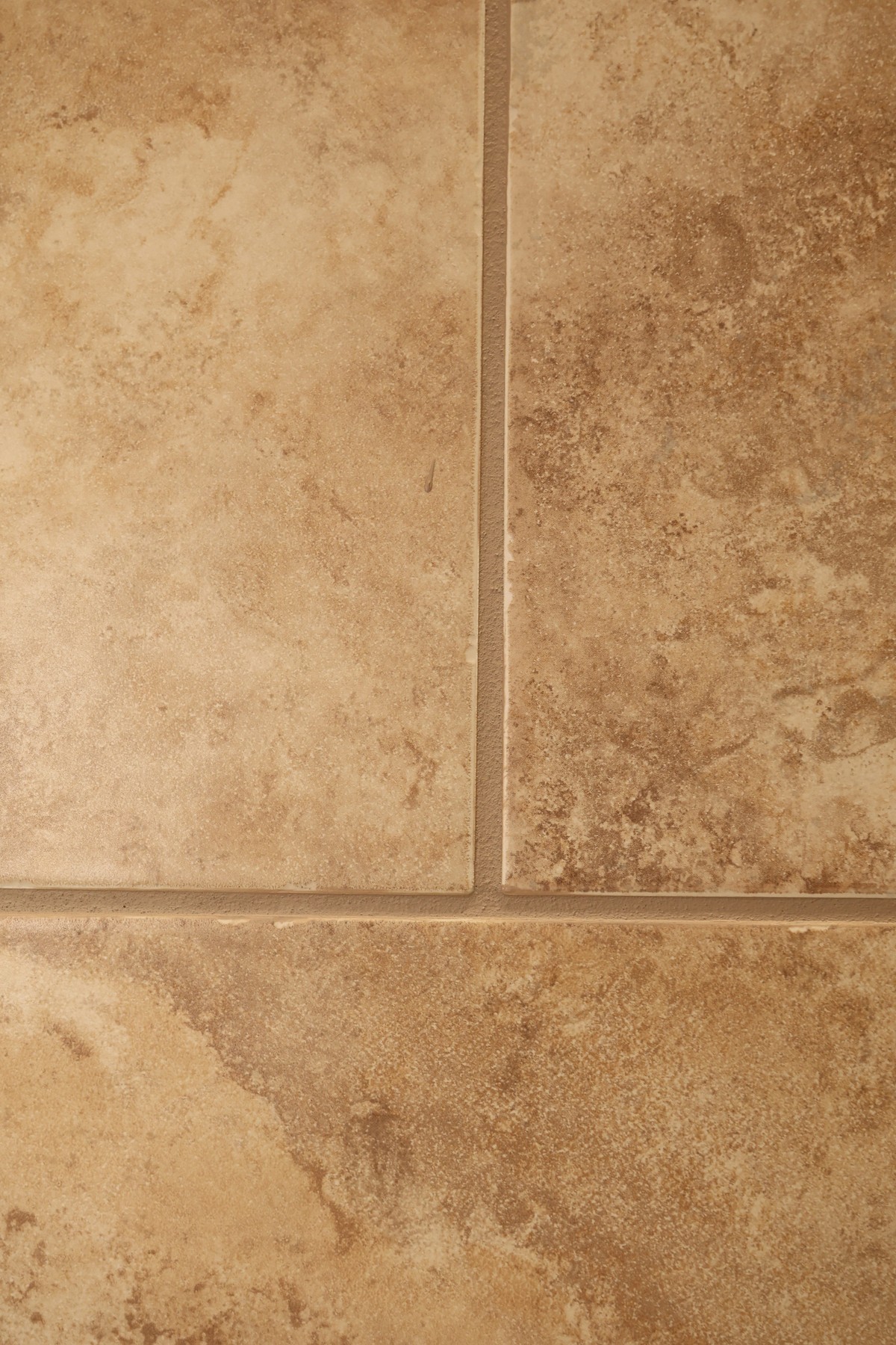 Tile and grout detail after cleaning