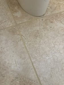 Before and after ceramic tile grout cleaning in Tucson, Arizona by Arizona Tile & Grout Care.